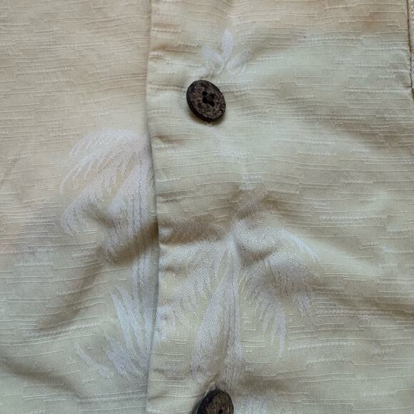 Tommy Bahama Men's Short Sleeve Button Up 100% Silk Shirt Hawaiian L Yellow‎ - Picture 4 of 8